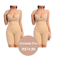 Carregar imagem no visualizador da galeria, bermuda modeladora, cinta pos parto cesaria, cinta modeladora plus size, cinta plus size tamanho 54, bermuda modeladora demillus, 
